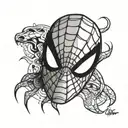 small spiderman head tattoos tattoo design idea