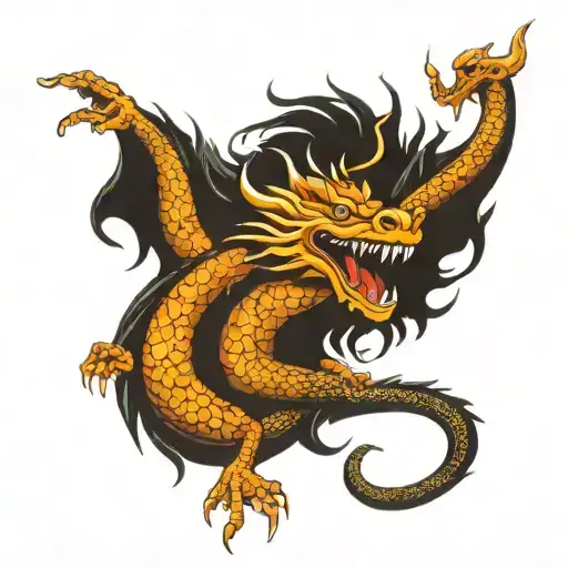 kalki god on a dragon with anger look should be look like real   tattoo design idea