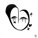 let's be each other's shadow forever, let everything else change let's be each other's shadow we wear it at night and du tattoo design idea