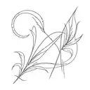 barbados trident held tattoo design idea
