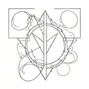 barbados trident held tattoo design idea