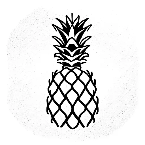 Pineapple tattoo design idea