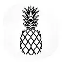 Pineapple tattoo design idea
