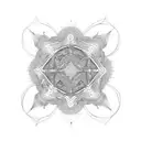 psychedelic fractals tattoo design idea