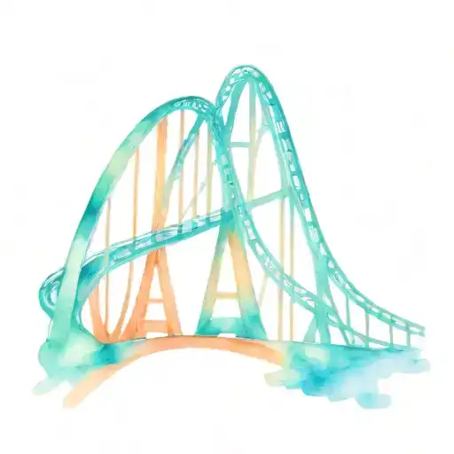 Roller coaster tattoo design idea