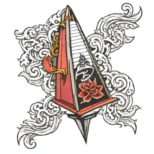 guillotine tattoo design idea