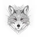 renard a 9 queue tattoo design idea