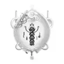 An intricate medical symbol combining elements of a stethoscope and a caduceus, representing your aspiration to become a doctor tattoo design idea
