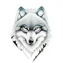 2 children Wolf tattoo design idea