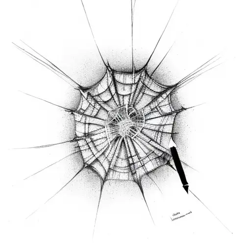 Hand Spider Web tattoo design idea