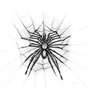 Spider Web hand  tattoo design idea