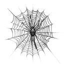 Spider Web hand  tattoo design idea