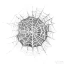 Spider Web hand  tattoo design idea