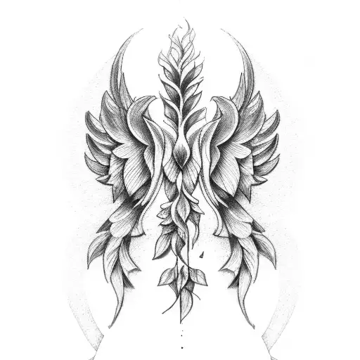 Black And White Wings Tattoo, Tattoo Drawing, Wing Drawing, Tattoo PNG  Transparent Clipart Image and PSD File for Free Download
