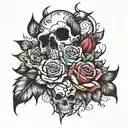 overcoming heartbreak and abuse  tattoo design idea