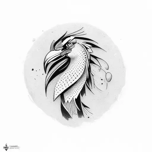 gallos de pelea peleando tattoo design idea