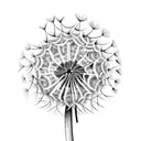 Dandelion tattoo design idea