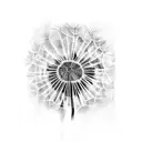 Dandelion tattoo design idea
