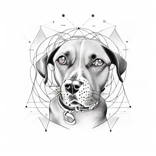 incorporate my love for distance running, mathematics, and dogs into a fine line tattoo tattoo design idea