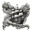 burning ship tattoo design tattoo design idea