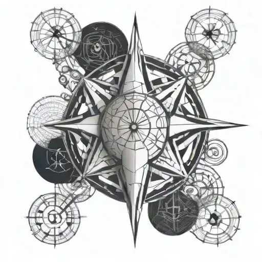 astrological sign mixed with Aries Gemini Pisces and Sagittarius tattoo design idea