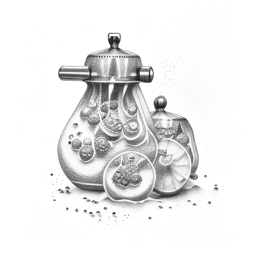 salt and pepper tattoo design idea