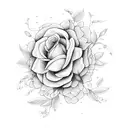 birth flower bouquet for may june and july tattoo design idea