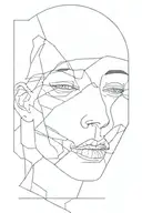 broken face of death  tattoo design idea