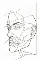 broken face of death  tattoo design idea