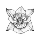 columbine tattoo design idea