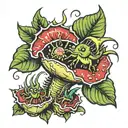 venus fly trap  tattoo design idea
