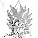 Goku from dragon ball z powering up tattoo design idea