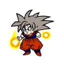 Goku from dragon ball z powering up tattoo design idea