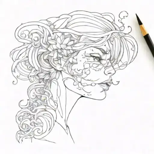 and here you are living, despite it all;  tattoo design idea