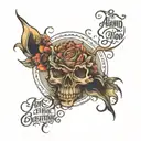 quote that says "and here you are still breathing, despite it all"  tattoo design idea