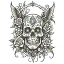 and here you are living, despite it all tattoo design idea