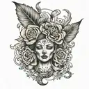 and here you are living, despite it all tattoo design idea