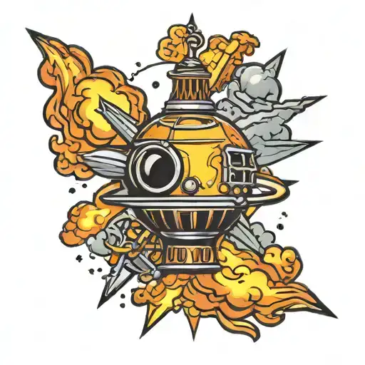 tsar atomic bomb tattoo design idea