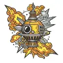 tsar atomic bomb tattoo design idea