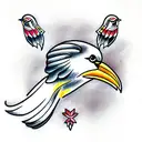 Bird tattoo design idea