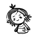 child's backpack with a doll in it  tattoo design idea