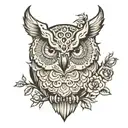 deftones owl tattoo design idea