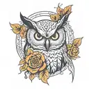 deftones owl tattoo design idea