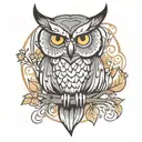 deftones owl tattoo design idea