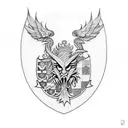 Serbian crest tattoo design idea