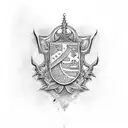 Serbian crest tattoo design idea