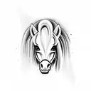 pony tattoo design idea