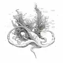 more seaweeds tattoo design idea