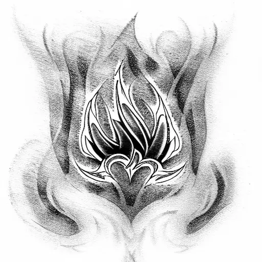 flames tattoo design idea