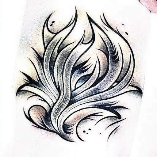 flames tattoo design idea